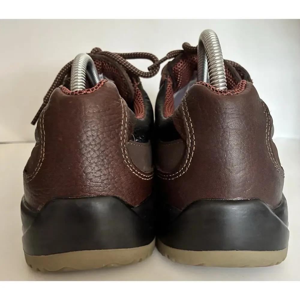 NWOT Florsheim Brown Leather Sz 8 1/2 Work Safety Toe Tie Oxford Work Shoe